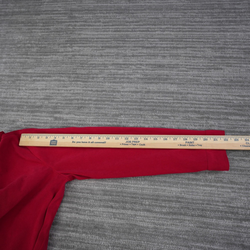 Talbots Petites Stretch Shirt Women Small Red Button Up Long Sleeve Blouse - Picture 5 of 10